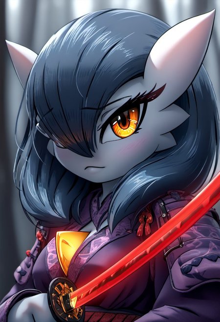 (((gardevoir))), female, anthro, masterpiece, ultimate detailed, tiny finnest details,
rilex lenov artstyle, Fierce japanese gardevoir warrior is holding a reflective shiny (katana:1.3), (the light is reflected in the katana blade:1.6),, looking at viewer, close-up, torso, detailed face, detailed blade, close-up shot