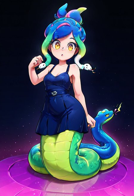 Slither into creativity with our snake-inspired hair challenge! snake_hair cr0ch3t3d hair, extremely detailed