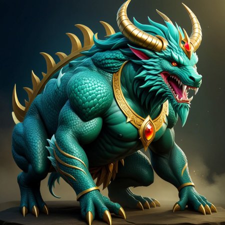 mythological-themed (weird creatures:1.5). religious monsters, mythological life, highly detailed,