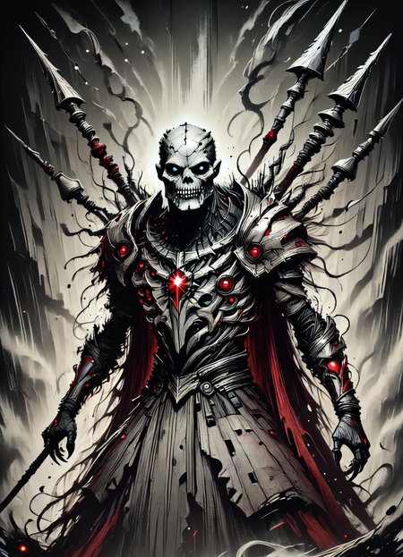 DonMB01dD4rkXL score_9, score_8_up, score_7_up, score_6_up, male great race of yith, paragon, polearm rating_safe   <lora:DonMB01dD4rkXL-pony:1>