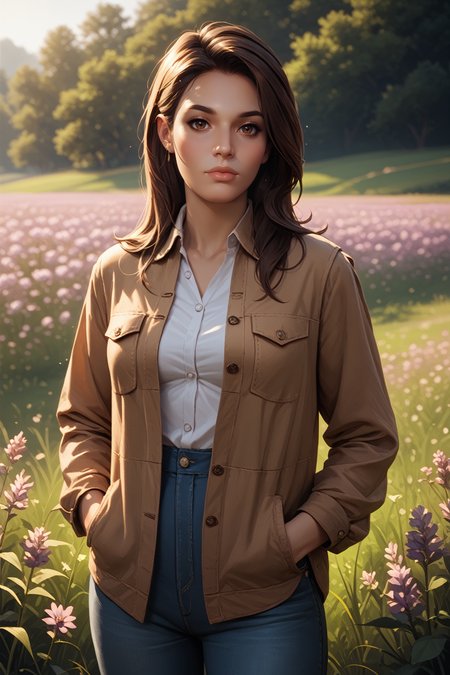 score_9, score_8_up, score_7_up, score_6_up
<lora:MEAshley:0.8>
MEAshley, 1girl, brown hair, brown eyes, long hair, looking at viewer, standing in a field of lavender, hands in pockets, slight breeze blowing hair, warm golden hour sunlight, serene and peaceful mood