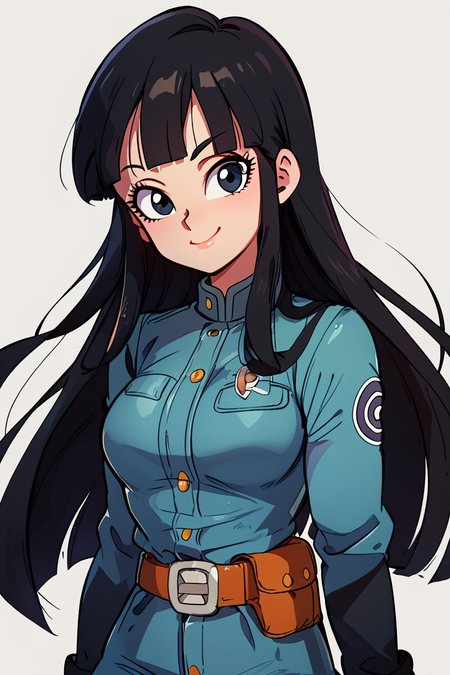 score_9, score_8_up, score_8, medium breasts, (curvy), cute, eyelashes,       ,,, , ,,, zzMai, long hair, black hair, black eyes, blunt bangs,  military uniform, belt, <lora:FutureMai_DragonBall_PDXL:1.0>,  ,,,, BREAK, <lora:GoldenCAT_Lora_PDXL_v2:0.8>, smile, closed mouth, looking at viewer, cowboy shot, ,,, embedding:zPDXL, Expressiveh, ,,, <lora:Expressive_H-000001:0.4>,