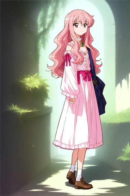 score_9, score_8_up, score_7_up, score_6_up, source_anime, 1girl, solo, full body, louise, pink hair  <lora:louise.pony:1>  <lora:Pony_QualityV4.0:5>