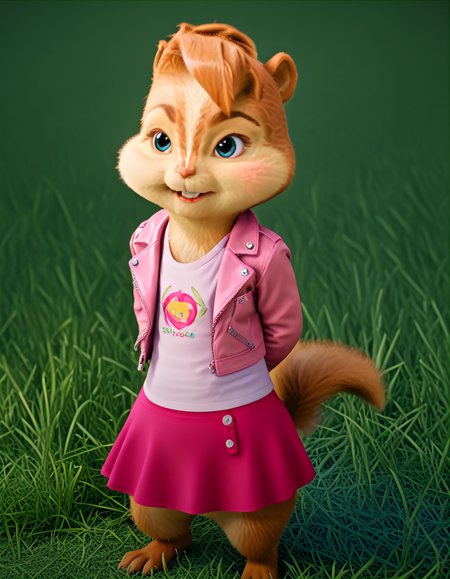 score_9, score_8_up, score_7_up, score_6_up, score_5_up, score_4_up,   BREAK
brittany miller, chipmunk, furry, short ears, pink jacket, pink skirt, light pink shirt, standing in grass, 3d render, cgi