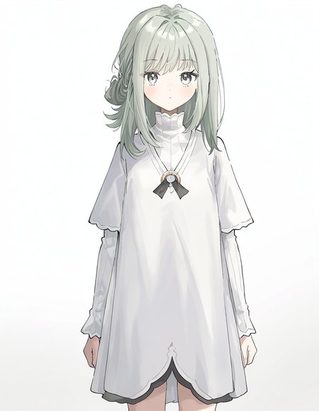 1girl,solo,looking at viewer,simple background,white background,<lora:littlevertin-000010:1>,littlevertin,cowboy shot,, masterpiece, best quality, very aesthetic, absurdres,newest, incredibly absurdres,, (Ixy:0.6)),(hiten \(hitenkei\):0.7),