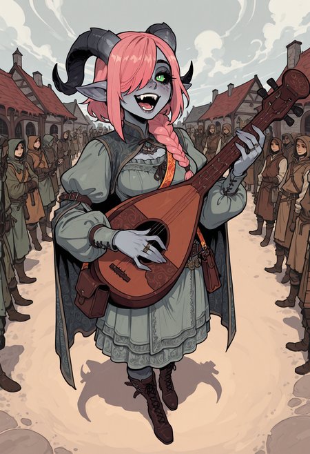 score_9, score_8_up, score_7_up, masterpiece, best quality, very aesthetic, 1woman, incoth, (incase:0.6), detailed face, (dynamic:1), (medieval market background:1.2), (medieval fair:1.2), joy, happy, medieval attire, crowd, <lora:Rapscallion_Illustrious:0.35> Rapscallionstyle,  <lora:incoth:0.25> incoth, (incase:0.6),  <lora:r17329_illu:0.35> r17329_illu, <lora:ck-shadow-circuit-IL:0.4> in the style of cksc,  <lora:perspective:0.65> perspective, dailight, summer time