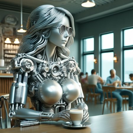 engitex beautiful girl in a cafe, very detailed, cinematic<lora:engitex:1>