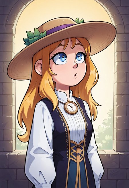 safe_pos, score_9, score_8_up, score_7_up, 1girl, solo, Victorian explorer, elegant Victorian dress with lace and embroidery, antique compass with a brass casing and intricate engravings, long wavy golden hair adorned with a wide-brimmed hat, realistic, cinematic angle, cinematic lighting, slender body, curious face, sparkling blue eyes, adventurous pose
BREAK
exploring a hidden ancient temple
BREAK
source_Victorian_art, rating_explicit, expressive, full body, dynamic pose
BREAK
detailed beautiful background, mysterious temple ruins with crumbling stone walls and ancient carvings, lush jungle foliage with exotic plants and vines, hidden treasures and artifacts, distant mountains shrouded in mist, adventurous atmosphere with a sense of discovery and mystery
<lora:Expressive_H:0.6>Expressiveh, (SimplepositiveXLv1:1.3), (((upper body, full clothed:1.85)))
((masterpiece))
 (ultra realistic, 32k, masterpiece:1.2), (high detailed skin:1.1), (high quality:1.1)
(((full clothed)))
<lora:DandonFuga_Style_v.2_-_Pony:0.8>
 (8k uhd:1,4)
 <lora:add-detail-xl:1>
 <lora:Dynamic Poses:1>