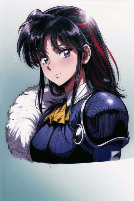 1girl Setsun4 solo long hair,  black hair very long hair purple eyes multicolored hair armor (fur trim) (medium body),<lora:EMS-179-EMS:0.800000>,<lora:EMS-293862-EMS:0.800000> bow, hair_bow, hair_tubes, red_bow, brown_hair, long_hair, bangs, ascot, frilled_bow, yellow_ascot, blush, smile, hair_between_eyes, athletic, (masterpiece:1.1), (best quality:1.1), 1girl, Real light and shadow, anime face, 4k, 8k, wallpaper,epic, detail texture, black hair, (blue eyes:1.5), ((((black hair:1.35, medium hair)))),intricate eyes,beautiful detailed eyes,symmetrical eyes,big eyes:1.5,(((lustrous skin:1.5,bright skin: 1.5,skin tanned,shiny skin,very shiny skin,shiny body,plastic glitter skin,exaggerated shiny skin,illuminated skin))),(detailed body,(detailed face)), cute, erotic,daring, (((medieval man armor,adventurer man armor,winter coat))),(((intricate outfit,intricate clothes, ushanka, embroidered outfit,ornate outfit,embroidered clothes,ornate armor))), (dynamic pose:1.0),happy,smile,(centered,scale to fit dimensions,Rule of thirds), ((snowy pine forest at night)), with dark stormy clouds,winter,scenery:1.25, full body, highres,sharp focus,(ultra detailed,extremely detailed),(photorealistic artwork:1.37),(extremely detailed CG unity 8k wallpaper),(((vibrant colors,vibrant theme))),(intricate),(masterpiece),(best quality),