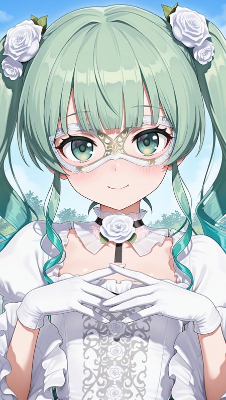 初音未来 [白玫瑰]-博歌乐（Hatsune Miku [Rosa Bianca]-Vocaloid）