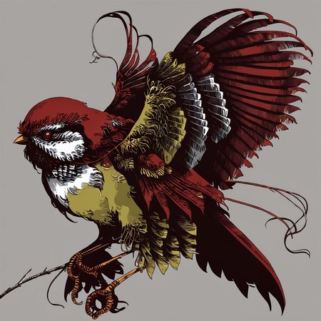 <lora:1v4n:1>1v4n  parus drawn illustrated muted