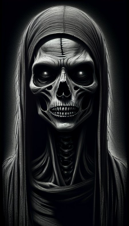 monochrome greyscale noise grainy dirty charcoal drawing of <lora:CharcoalDarkStyleXL:1>CharcoalDarkStyle zombie dark black background black vignette