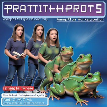 <lora:Animorph_-_pony:1> animorph, girl, (morph:1.2), frog, left to right transformation, multiple people, 5 stage transformation, gradual transformation,  book cover