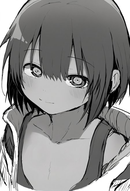 masterpiece, hyper detailed, best quality,(furry:1.3),1girl, makima \(chainsaw man\), monochrome, greyscale, solo, looking at viewer, ringed eyes, simple background, bangs, white background, portrait, medium hair, closed mouth, close-up, sketch, light smile, hair between eyes  ,<lora:DAGASIXLlokr8f-000188:0.95>