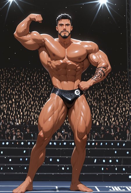 Bodybuilding Teacup Pose