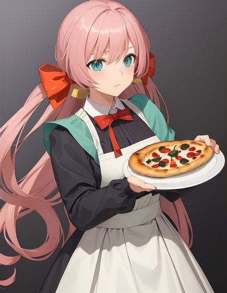 (extremely detailed CG unity 8k wallpaper),(masterpiece), (best quality), (ultra-detailed), (best illustration),(best shadow), (kitchen:1.2)
carcanostrawberry, (1girl, maid:1.3), (holding pizza tray:1.2)
<lora:CarcanoStrawberry:1>