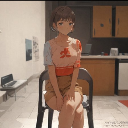 Crossed Legs Gentle Girl