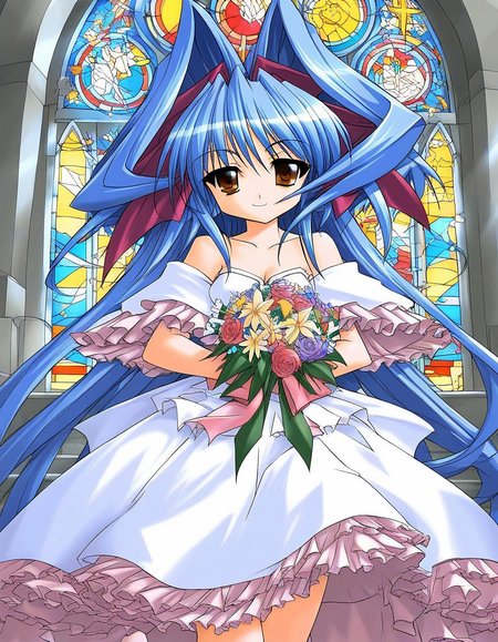 score_9, score_8_up, score_7_up, source_anime, rating_explicit, BREAK  <lora:Shion_mahjong_XL:1> Shion_mahjong, very long hair, blue hair, hair bow, hair intakes, brown eyes,  short stack, 
wedding dress, church, flower, bouquet, church, Stained glass,holylight,
looking at viewer, 
cowboyShot,