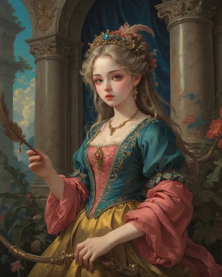 Renaissance style, Baroque, anime artwork sensory play documentation through feather touch trails, texture contrast closeups enhancing goosebump propagation, settings including infinity cove spaces,,
<lora:Wild_Anime_2025:0.7>,
<lora:风格:0.7> style12,
<lora:extremely_detailed:0.7> extremely detailed ,
<lora:aidmaImageUpgraderSDXL-v0.3:0.5> aidmaImageUpgrader,
<lora:add-detail-xl:0.7>,
<lora:HyperdetailedColoredPencilIl:0.3>  ArsMJStyle, Colored pencil hyperdetailed realism, . anime style, key visual, vibrant, studio anime,  highly detailed, Fantasy painting art style, imaginative, dynamic composition, professional-grade execution, creates immersive world and landscape, painterly, epic, magical, dramatic, exuberant, grandeur, baroque art, oil painting art style from Renaissance period, masterful composition, Renaissance mood, renaissance oil painting, brush strokes, Realistic, perspective, light and shadow, religious or mythological themes, highly detailed