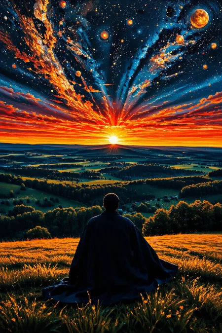 cosmic, beautiful Ukrainian landscape,  woman, multilayer paint splash style, <lora:Hand v2:1> <lora:Anti-Blur:1> <lora:Insane Detail Slider:0.5>   <lora:Flux.1_Turbo_Detailer:0.6>   <lora:flux-photo-transparent_Alpha_1.0:0.8> <lora:flux.1_lora_flyway_Epic-detail_v2:1>   <lora:Painterly01b_CE_FLUX_AIT:0.8> pntrlyCE_style