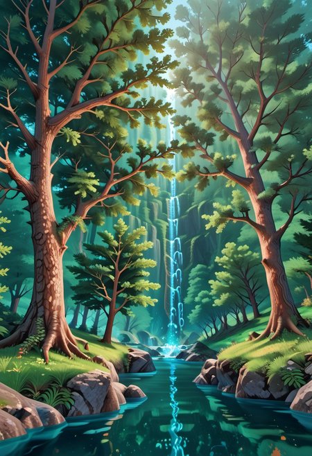 score_9, score_8_up, score_7_up, score_6_up, source_anime, masterpiece,
mythp0rt,
Vicineko, 3d, 
water,
abstract representation of tree branches focusing on their fractal nature, tree branches, abstract, natural fractal, intricate design, nature,
rocks, 
forest,
water fall,
scenic sky, 
large tree, 
giant tree,
looking up at tree,