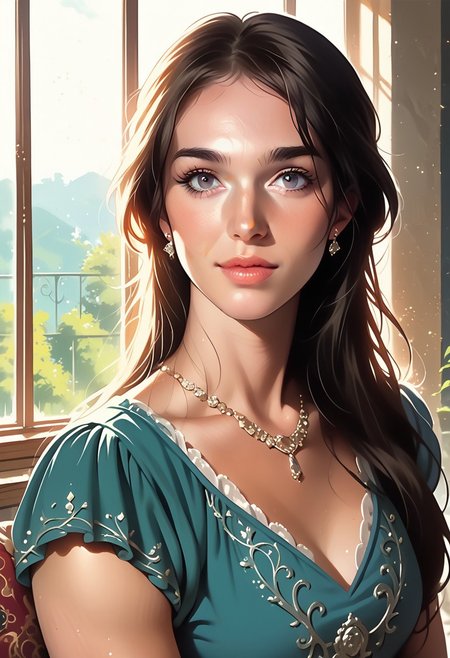 score_9, score_8_up, score_7_up, score_6_up, 
rating_safe, 
1girl, beautiful girl, cute girl, fantasy dress, portrait, indoors, marbled hall, shiny marble,