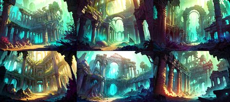 (otherworldly, otherworldly atmosphere, otherworldly appearance), highly insanely detailed, masterpiece, top quality, best quality, highres, 4k, 8k, RAW photo, ((ancient egyptian theme:1.2)), 
(mystical theme), mystical gatmosphere, arcane sanctuaries, otherwordly aura, 
(long_hair, long hair, random colors hair, glowing hair, hair over one eye, long messy hair), 
(eyelashes, eyeliner, eyeshadow, eyelashes, long eyelashes), 
collar, earrings, jewelry, necklace, armlet, 
tentacle, (underwater), nsfw, 
Homestay, Resort, Guest House, 
building, structure, still life, swirling energy, 
action pose, 
drunk, closed eyes, 
abandoned building, shopping mall, overgrown with vegetation, [volumetric fog], cinematic lighting, colorful, 
cinematic lighting, fashion photography, ambient lighting, overgrown ruins of a settlement on the plains of a magical fantasy world, FanRu, <lora:FantasyRuins-10:0.8>, epiCPhoto, (fantasy world)