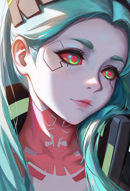 1girl, solo, rebecca \(cyberpunk\), hoodie, portrait, 
masterpiece, best quality, <lora:liangxing-guy90-Illust-Lycorisv1:1>, liaing