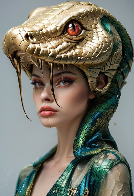 score_9, score_8_up, score_7_up, rating_safe, concept art, semi-realistic, 1girl, solo.
Young beautiful face, fit body, 
SnakeMask, Snake helmet.
