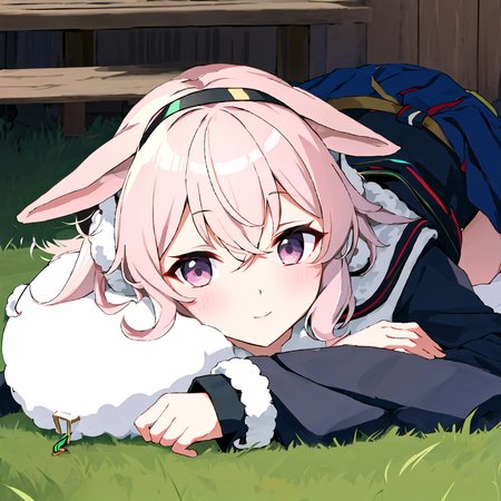 mokota mememe,solo,1girl,<lora:mokota mememe:0.8>,sheep ear