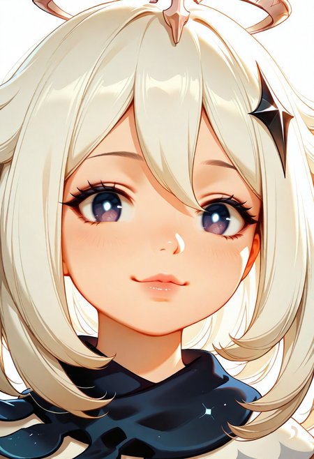 masterpiece, best quality, amazing quality, very aesthetic, (flat colors:1), (Artist:Tsuaii:1), (relaxed:0.5), (smiling:0.5), looking at viewer, (seductive:0.5), dynamic lighting, portrait,
Paimon_(Genshin_Impact)
simple white background,