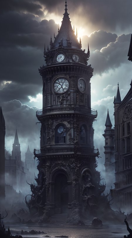 Gothic style, 
Horror-themed, 
Masterwork Painting, Magnum Opus, 
HDR photo of 
 <lora:Biomechanicals_v2_lora1500:0.75> hnsrdlf style,
 <lora:Wizard_Tower-10:0.75> witow, castle, cloud, cloudy sky, grass, no humans, scenery, sky, tower, tree, , intricate biomechanical detail, 
 <lora:locon_conceptlightning_v1_from_v1_64_32:1> lghtnngprsn, lightning, storm 
,
. High dynamic range, vivid, rich details, clear shadows and highlights, realistic, intense, enhanced contrast, highly detailed,
  highres, 8k, uhd, High Dynamic Range, tonemapping, crisp details,  intricate details, fine details,
. Eerie, unsettling, dark, spooky, suspenseful, grim, highly detailed,
. Dark, mysterious, haunting, dramatic, ornate, detailed