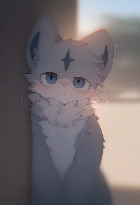 saramandaa (saramandaasan), yinfish r27, chromatic aberration, motion lines, blurry, 1boy, furry, cute, kemono, summer, outside, masterpiece, best quality, amazing quality
