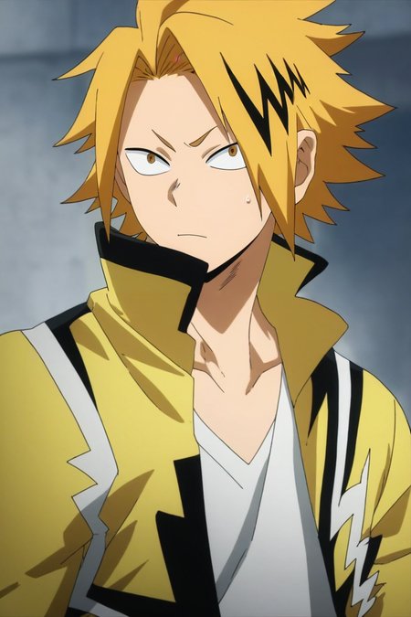 score_9, score_8_up, score_7_up, source_anime, semi-realistic, , , depth of field, 1boy, solo, male focus, <lora:denki_kaminari_pony:0.98>, denki_kaminari, , , dieselpunk, , <lora:sdxl_lightning_8step_lora:1>