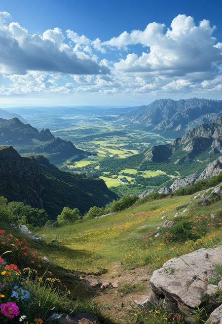 a vibrant colorful photo of a landscape of a foreign planet. landscape of a fantasy planet. fantasy landscape.
 outdoors, Location , Scenery , Cloud