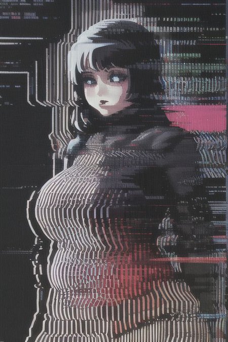poster, ( (black and red), ((best quality)), <lora:acid 3:1> <lora:Giger:1> hnsrdlf style, biomechanic intricate details, chubby woman, glitched,