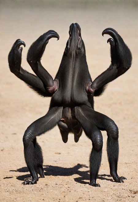 a tarouco animal with four arms