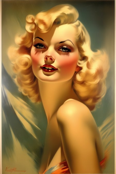 <lora:Rolf Armstrong Style:1>Rolf Armstrong Style - beautiful gorgeous blonde woman