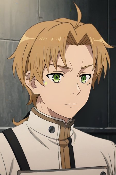 score_9, score_8_up, score_7_up, score_6_up, score_5_up, score_4_up, BREAK source_anime, anime screencap, anime coloring, official style, , , , 1boy, solo, male focus, <lora:rudeus_greyrat_pony:0.88>, rudeus_greyrat, , , , science fiction dystopian, , <lora:sdxl_lightning_8step_lora:1>