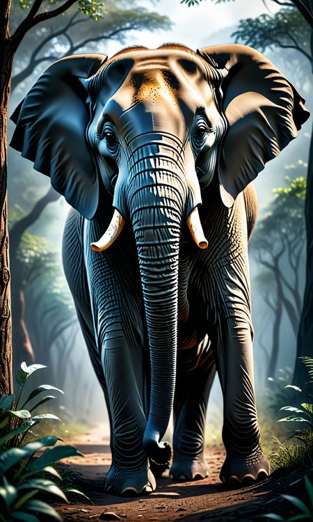 An Elephant in the wild, Breathtaking, 8k resolution, extremely detailed, beautiful, establishing shot, artistic, hyperrealistic, ultra realistic render, extremely fine details, like-like render, cinematic lighting, dramatic lighting, masterpiece, light brazen, extremely detailed and beautiful face, 150mm, HDR10 <lora:Fast:0.69>