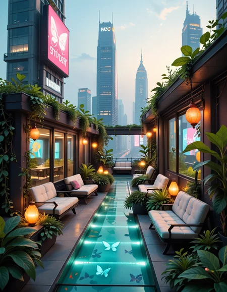 hidden rooftop garden sanctuary pony