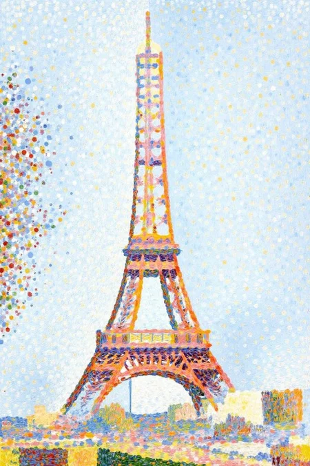 geoseu1 pointillist painting.
The Eiffel Tower <lora:geoseu1_cap_d6a3e12:1.0><lora:821054114982191791:0>