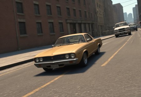 Stable_Yogis_PDXL_Positives, gta4screen,

score_9, score_8_up, score_7_up, high_detail, urban_environment, daylight,
BREAK
ground_vehicle, motor_vehicle, car_impala, classic_car, lowrider, convertible, beige, chrome_details, wire_wheels,
BREAK
urban_background, industrial_building, brick_wall, parking_lot, concrete_floor, yellow_lines,
BREAK
sunny_day, shadows, realistic, detailed_vehicle, vintage_style, GTA_style_screenshot,
BREAK
no_people, no_modern_vehicles, no_distractions