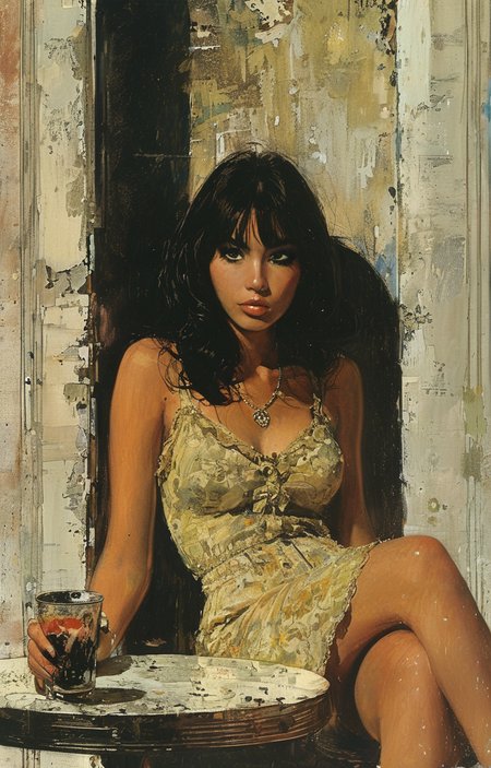 masterpiece,best quality,<lora:tbh298-sdxl:0.9>,illustration,style of Robert McGinnis
 tech genius teenage girl