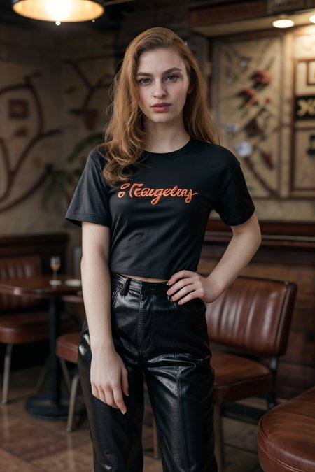 <lora:LCM_LoRA_Weights_SD15:1>,<lora:detail_slider_v4:1.1>,(stylish greaser) 21year old adult (2Girls:1.3),cameltoe:1.3, Extremely muscular build, extra long ginger hair, chinese, mocha  skin, sideburns, wearing a black bowling shirt, black trousers, leather boots, cigarette pack rolled in sleeve, set in the 1950s, in an intimate diner, offering soft lighting, nostalgic decor, cozy booths, an old-fashioned soda fountain, during sunset,(full body:1.3),(full shot:1.3),(wide shot:1.3),(full body portrait:1.3),from outside:1.1,macro photography, extreme close-ups, intricate details, unseen worlds, capturing texture, emphasizing details, revealing beauty in small things, professional lighting, precise focusing, artistic expression, immersive experience, expert technique,