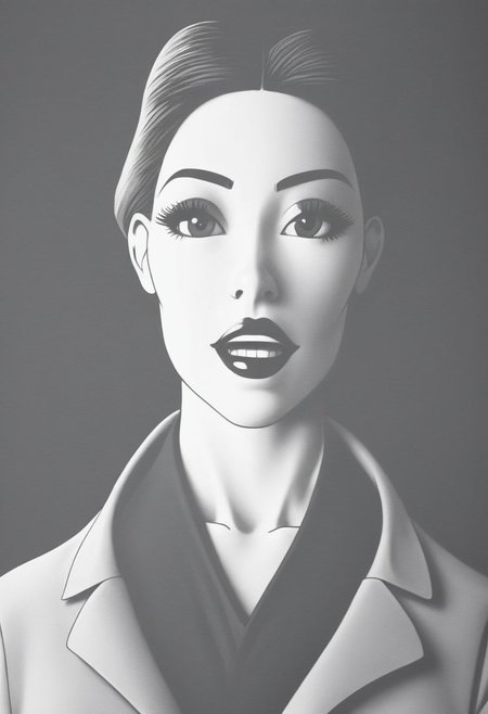 impactful paint of a girl  <lora:The_Pulp_Session:0.8>,    highly detailed,   8k,   sharp,  professional, clear,   high contrast, high saturated, , vivid deep blacks, crystal clear