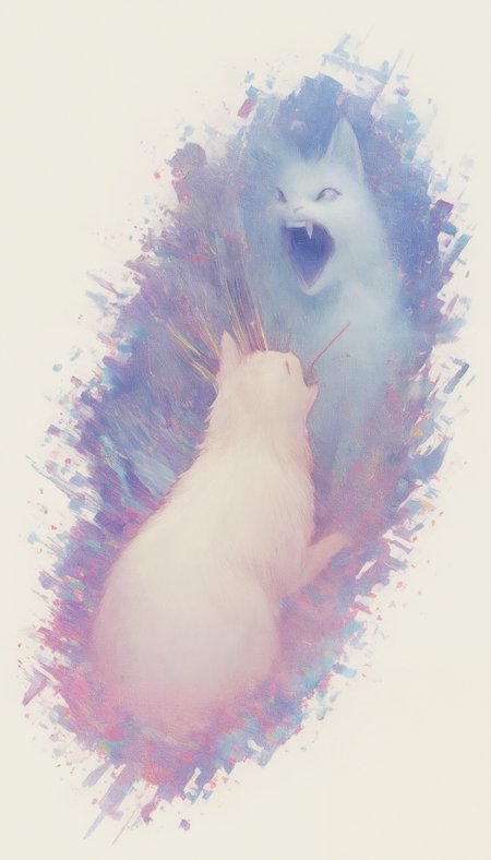 2cats, fighting, clawing, screaming, backyard, action shot, 0__11Xx_illu, realistic drawing, glitch, no human, S4bit4mago_illu
BREAK
masterpiece, very aesthetic, absurdres, drop shadow, real life, casual, abstract, watercolor