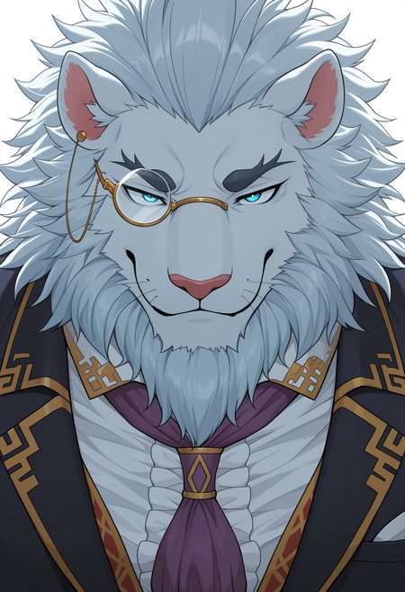 masterpiece, best quality, amazing quality, solo, 1boy, SnowTas, Suit, ascot, monocle, close up