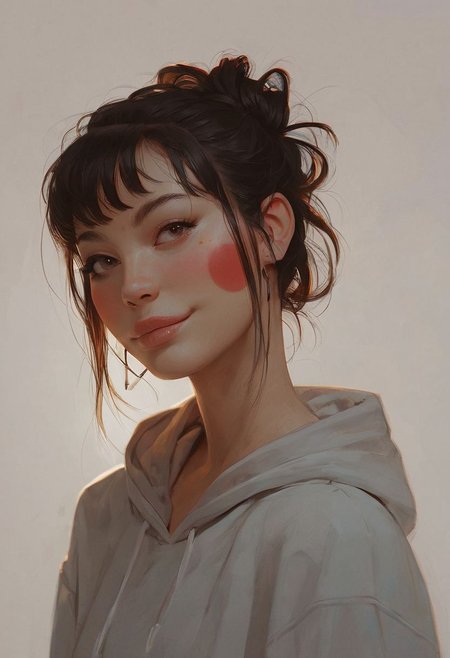 score_9, score_8_up, score_7_up, score_6_up, score_5_up, score_4_up, sexy asian girl , cute smile , pikachu hoodie ,  aesthetic , side portrait , half body portrait ,