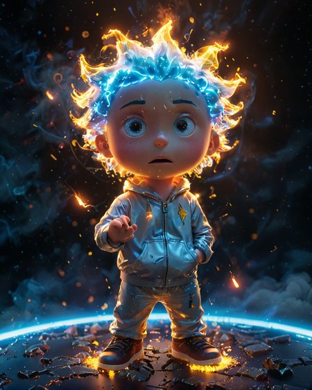 amazing quality, masterpiece, best quality, hyper detailed, ultra detailed, UHD, perfect anatomy, 
magic world, particles the air, energy flow, a full body of a Stewie Griffin , 
<lora:xlMoreArtFullV1.pREw:0.7>, extremely detailed, 
<lora:glowneon_xl_v1:1.0> glowneon, glowing,